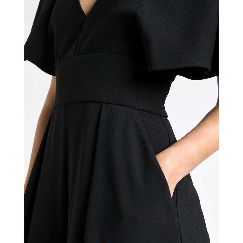 Cue Recycled Crepe Deep V-Neck Jumpsuit image number 2
